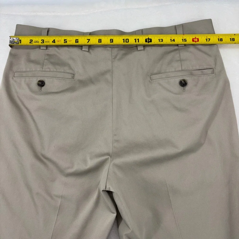 Brooks Brothers Clark Fit Lightweight Advantage Chino Khaki Pants Mens 35x30